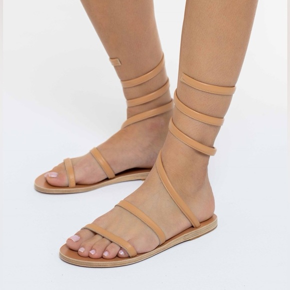 Ancient Greek Sandals Shoes - Ancient Greek Sandals Ofis leather nude sandal size 8